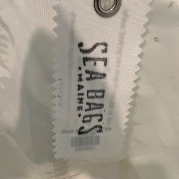 Block Island Map Tote by Sea Bags Handmade from Recycled Sails in Maine - Picture 6 of 8